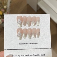 Instagram style 3D Ice Petal Fake Nail  🎈 100% exquisite. Handmade 2025