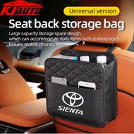 Toyota Sienta Multifunction Car Seat Hanging PU Leather Storage Bag Organizer Rear Seat Hanging Pouc