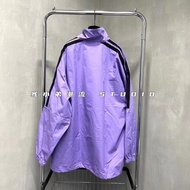 [Little Brother studios] BALENCIAGA SS23 Purple Black Letter Loose Jacket Jacket