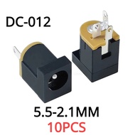 10PCS/Lot DC-012 Power Socket DC012 DC Socket 5.5-2.1MM 180 Degree Hot Sales High Quality