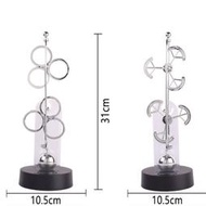 搖錶器高檔雙輪永動儀 大型電動磁力雙轉搖擺器混沌擺 科教禮品家居擺件