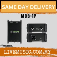 Mackie MDB-1P 1 Channel Passive Direct Box DI Box (MDB 1P/MDB1P)