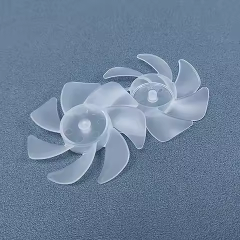 Small Power Mini Plastic Fan 7 Leaves For Hairdryer Motor Handheld Fan Hanging Neck Fan