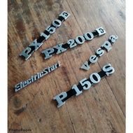 Vespa badge emblem variations Vespa px150 spartan px200 Vespa ps150 strada Electrastart Vespa access
