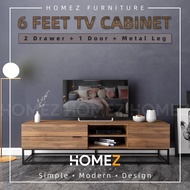 Homez Noble 6Ft Tv Cabinet / TV Rack / Tv Console - HMZ-FN-TC-N1800-CN