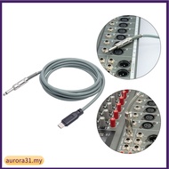 [Stock Clearance]4 Size With Type C to 6.35mm For Audio Guitar Recording Cellphone Computer Cable