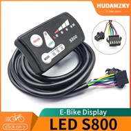 LED S800 Display 36V/48V Ebike Display Electric Bike Intelligent Display for E-Bike Conversion Kit A