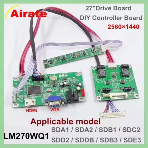 27 '' iMac A1312 A1316 A1407 2K LCD Controller Drive Board Monitor Display kit For LM270WQ1 A2 C2 E3