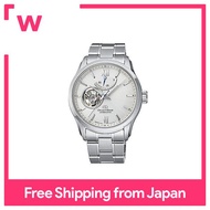 ORIENT STAR Automatic Watch Semi skeleton, mechanical, made in Japan, with 2 years warranty, open heart, RK-AT0004S, men's white silver