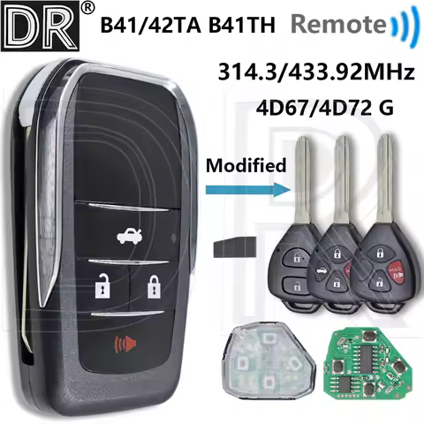 Great Car Remote Key For Toyota Yaris Vigo Forruner Hilux Hiace Corolla Innova B41TA/B42TA 433MHz B4