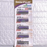 Battery Alkaline 5Festival GoldenPower Golden Power  A27M 0%Mercury 27A 12V Alkaline Battery A27S