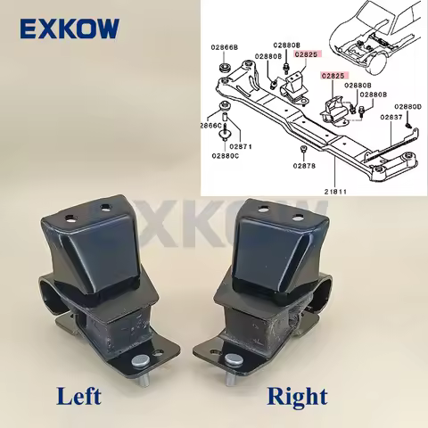 M/T Engine LH/RH Rear Mounting Cushion Bracket MR198012 MR198013 for Mitsubishi Montero Pajero 3 4 V