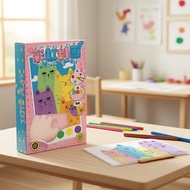 Squeegee Tool Scratch Art Set 35pcs - Kids Rainbow Magic Reveal