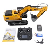 wheelfun Kabolite 1/14 RC Excavator 599 Metal RTR HUINA Remote Control Digger Model Lights RC Hydrau
