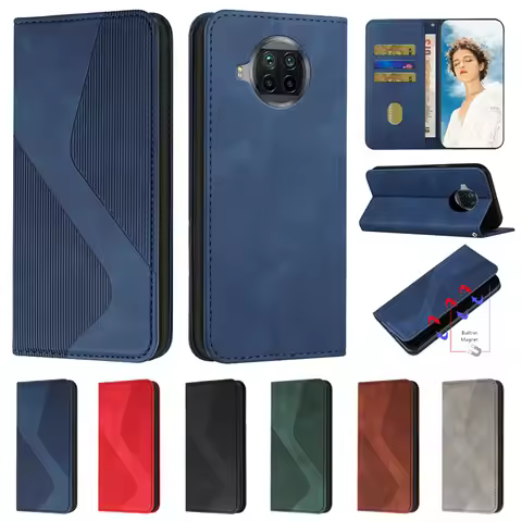 For Xiaomi Mi 10T Lite 5G Case Leather Magnetic Case For Coque Xiaomi Mi 10T Pro Cover Mi10T Lite Mi