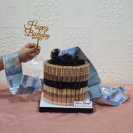 Hadiah Ultah Aniv Gift Murah Unik | Pull Out Money Cake Kue Uang Tarik