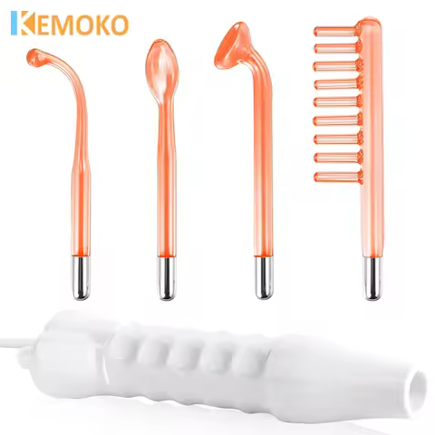 Electrotherapy Wand Glass Tube Wand High Frequency Electrode Wand Neon Argon Electrode Remove Wrinkl