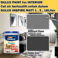 ICI DULUX INSPIRE INTERIOR MATT 18 Liter Mansard Stone / Noble Grey