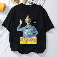 NO DRAMA popcloset t-shirt for women women's shirt ootd cotton t-shirt for women Korean style baggy 