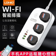 LDNIO Intelligence WIFI Control Socket UK Standard Hong Kong Version Power Strip Apple PD30W Fast Ch