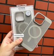 Màu xám Ốp lưng lưới tản nhiệt + hỗ trợ sạc không dây LIKGUS cho IPhone 15 Pro max