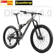 VOLCK Carbon Fiber Full Suspension All Mountain Bike Tuff 6 Shimano Deore M6100 1x12 Speed/14.2kg