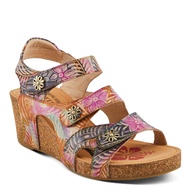 Bonvoyage Wedge Sandals for Women - Hand Painted Ladies Platform Sandals - Women's Espadrille sandal