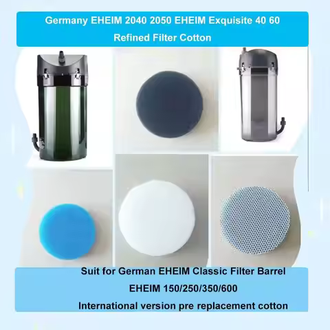 The Fine White Blue Black Filter Media Pads Fit for Eheim Classic 2213 / 250 /350/600 2616135