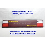 Toyota Corolla AE100 AE101 Rear Bonnet Reflector Garnish / Trunk Lid Garnish  1992 - 1997 Year 100% 