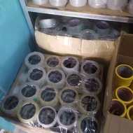 (1 kg contains 6-7 rolls) 45 mm clear duct tape 48 mm/ per kilo, rejected, sorting, BS, suitable for