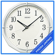 Seiko Clock Wall Clock Radio-Controlled Analog White Pearl 30.5cm x 30.5cm x 4.7cm Model KX274W  
Se