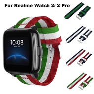 22mm Nylon Watchband Strap for Realme Watch 2/2 Pro Smart Watch Band Replacement Wristband for Realme Watch S/S Pro Bracelet
