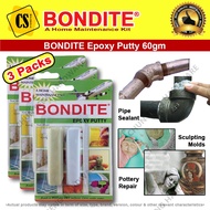 BONDITE Epoxy Putty Filler Bonding Stick Water Leaking (3 pack)
