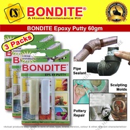 BONDITE Epoxy Putty Filler Bonding Stick Water Leaking (3 pack) Epoxy Putty Epoxy Glue