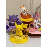 Playful Pokémon Figures Fairy Eevee Ornament Pikachu Gengar Doll Small Size Figurine