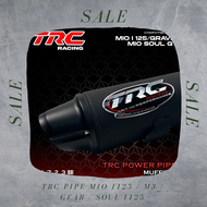 TRC Racing Mio i125 / m3 / Gear / Soul i125 Power Pipe Muffler Exhaust with Removable Silencer 1723 