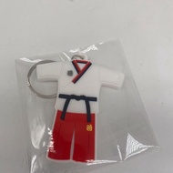 跆拳道服钥匙扣挂件柔道衣服造型PVC挂饰纪念品包包挂件广告促销Taekwondo clothing keychain pendant Judo clothing design20250813