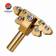 ORIENRI Guitar Presser, Brass Brass Color Fret Press Tool, Durable Fret Press Caul For Fret Leveling