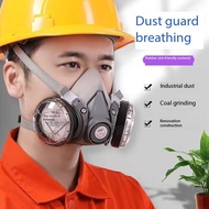 Mặt nạ chống độc kèm kính bảo hộ | Khẩu trang phòng độc 2 phin KN95 lọc bụi hóa chất hơi sơn ≥95%