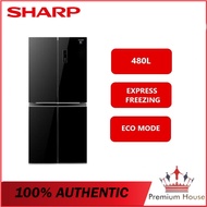 Sharp Multi Door Refrigerator SJF489GK 421 Litre Capacity J-Tech Inverter SJF489GK Peti Ais