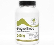 Naturetition Supplements Ginkgo Biloba Standardized Extract 240mg 24% Glycosides ~ 200 Capsules - No