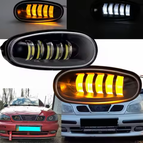 Fog Light Assembly Led Headlight driving light for Daewoo chevrolet lanos sens 50W fog lamp Running 
