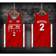 PBA RETRO JERSEY | Barangay Ginebra Kings Vergel Meneses 2 | Customize Full Sublimation Jersey
