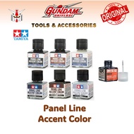 Tamiya Panel Line Cormake Panel Line Accent Color 40ml Black Gray Brown Panel Lining for Gundam / Pl