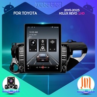 Wwebetter TopNavi 9.7นิ้วหน้าจอแนวตั้งสไตล์เทสลารถยนต์วิทยุ Android ออดิโอวิดีโอเครื่องเล่นสเตอริโอสำหรับ Toyota Hilux Revo/Vigo 2015-2022พร้อมบลูทูธ Wi-Fi SWC MirrorLink หน้าจอแยกระบบนำทาง GPS
