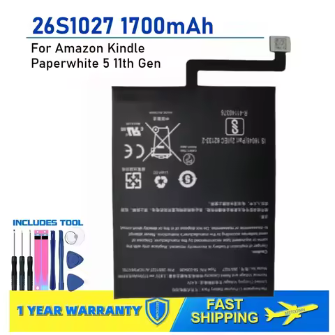 26S1027 1700mAh Batteries For Amazon Kindle Paperwhite 5 11th Gen Replacement Phone Battery