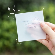 Note paper, transparent note paper