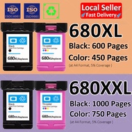 Compatible for HP 680 Ink Cartridge HP 680XL Ink HP 680XXL Ink HP 680 Black HP 680 Color Ink for HP 2135 2676 3635 3776 3835