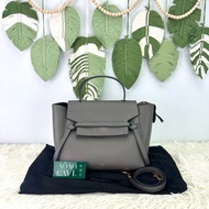 CELINE Belt Bag 灰色鯰魚包 28cm Mini Size 手提單肩包