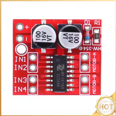 L298N DC Motor Driver Module Dual H Bridge Mini Stepping Motor Drive Board Two Channel Reversing PWM